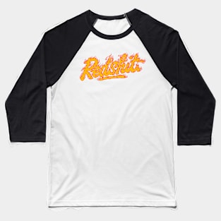 Redshit Fire Burn Logo Baseball T-Shirt